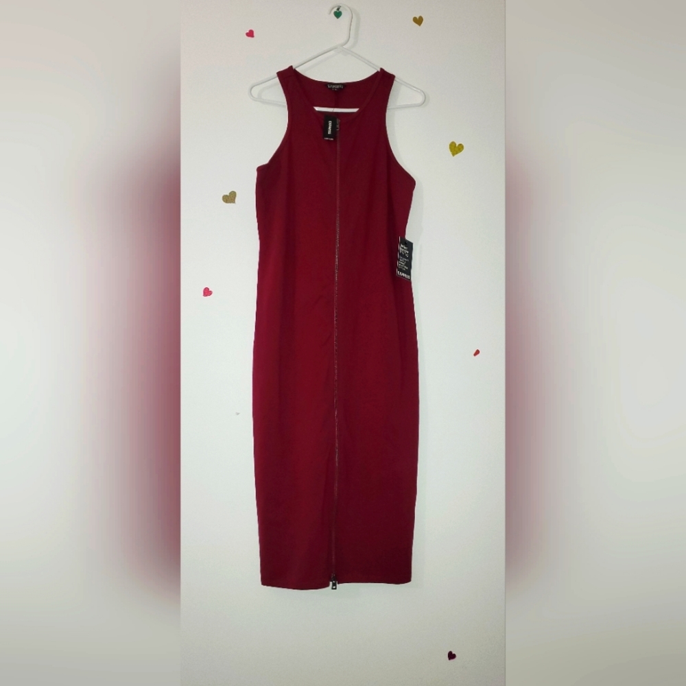 Express long red dress